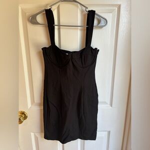 Capulet Bria Bustier Bodycon Mini Dress M Modern Clean Girl Little Black Dress